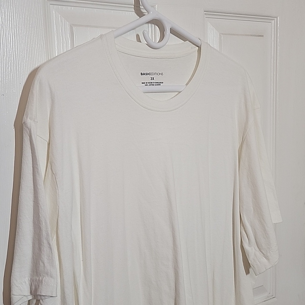 BASIC EDITIONS 3X SHORT SLEEVE TEE